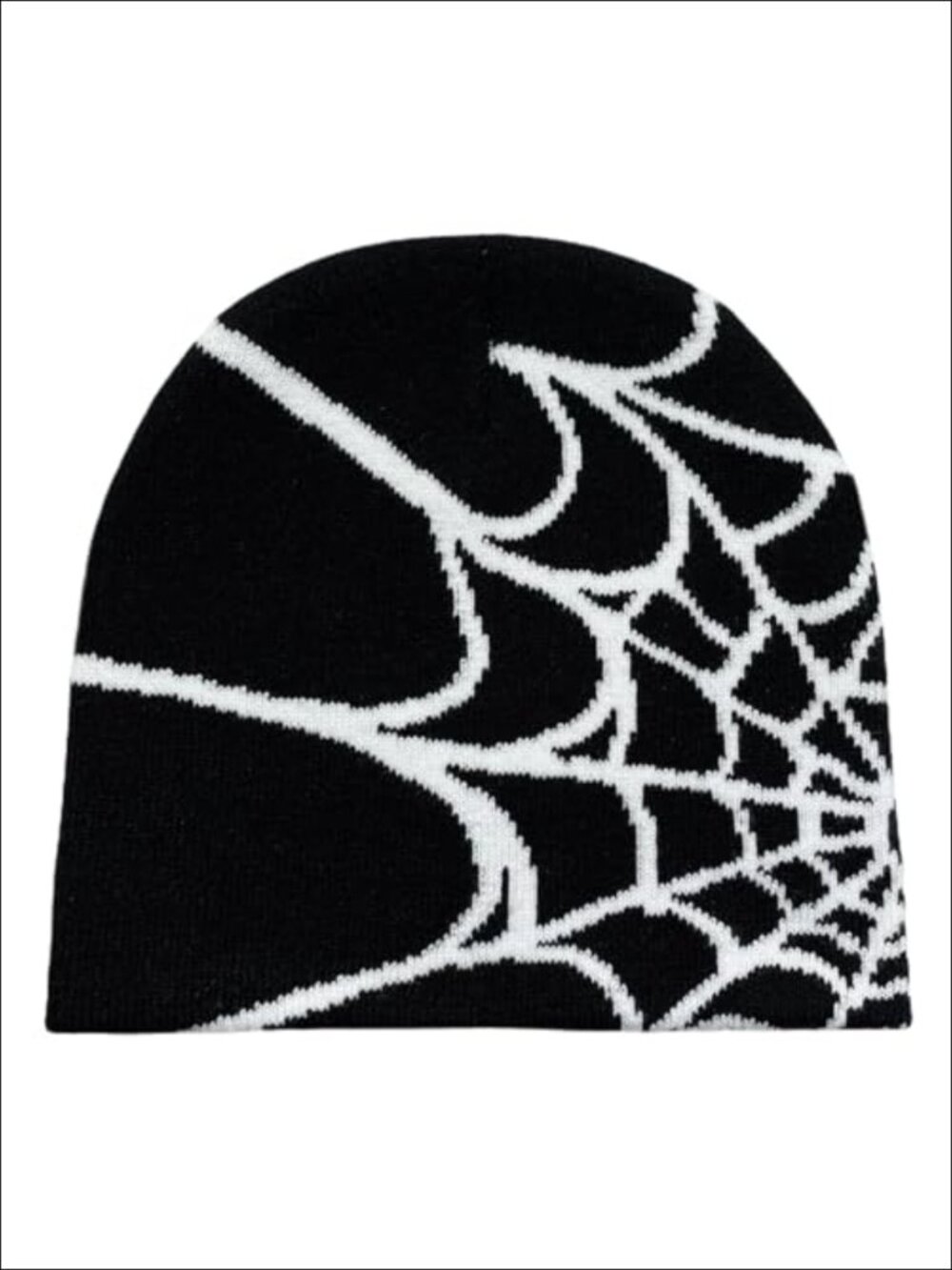 Y2K Goth Spider Knit Beanie Winter Skull Cap Unisex